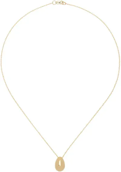 Sophie Buhai Gold Tiny Egg Pendant Necklace In 18k Gold Verm