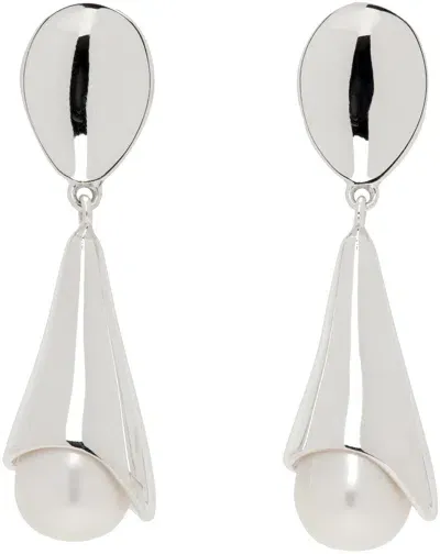 Sophie Buhai Silver Pearl Anna Earrings In Sterling Silvr Pearl