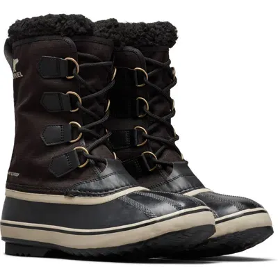 Sorel Men's 1964 Pac Nylon Waterproof Winter Boots In Black, Ancient Fossil In Multi