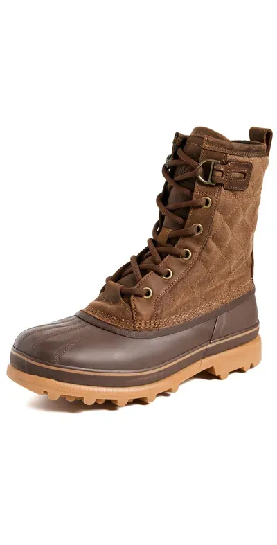 Sorel Caribou Royal Waterproof Boots Velvet Tan/tobacco In Hazelnut