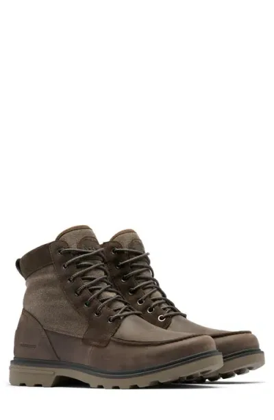 Sorel Carson Moc Waterproof Boot In Major/wet Sand