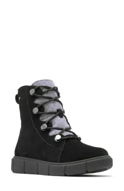 Sorel Explorer Iii Joan Waterproof Boot In Black/black