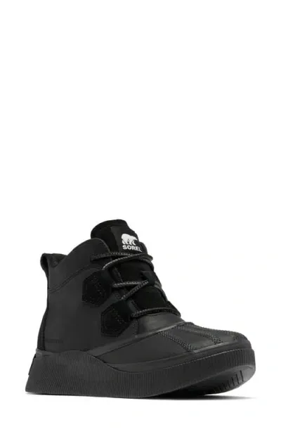 Sorel Out N About Iv Classic Waterproof Duck Boot In Black/grill