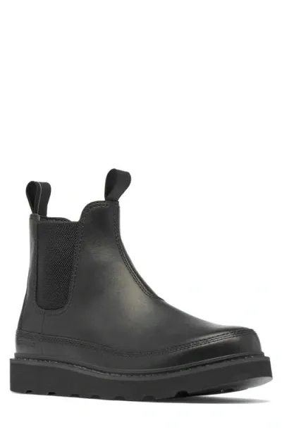 Sorel Slabtown 62 Waterproof Chelsea Boot In Black/black