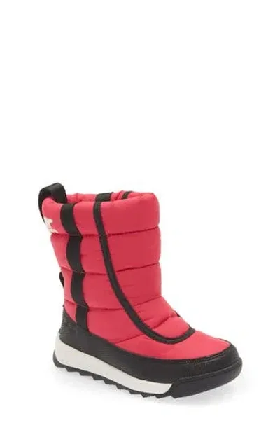 Sorel Whitney Ii Puffy Waterproof Boot In Cactus Pink/black