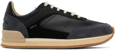 Spalwart Black Dash Low Sneakers In Black/clay