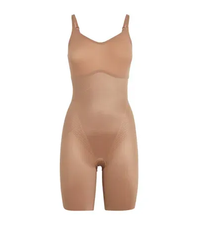 Spanx Thinstincts 2.0 Mid-thigh Bodysuit - Medium Control In Nude