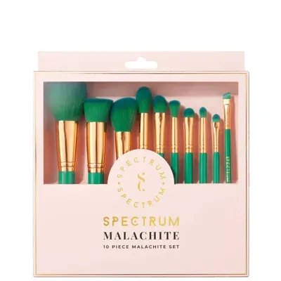 Spectrum Collections Spectrum Malachite 10 Piece Malachite Green Makeup Brush Set