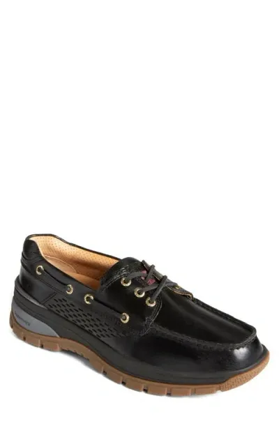 Sperry Gold Billfish Boat Shoe In Black