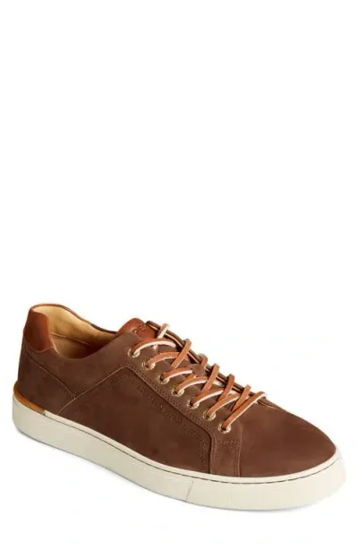 Sperry Gold Victura Leather Low Top Sneaker In Brown