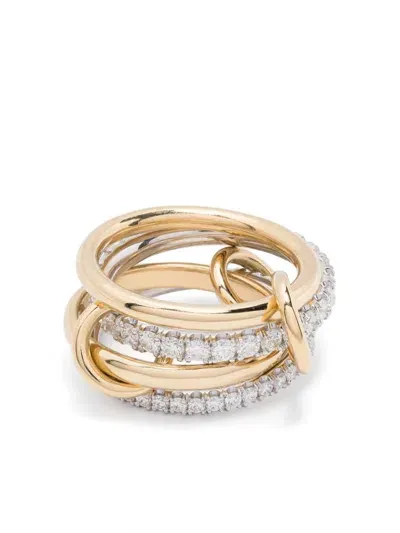 Spinelli Kilcollin 18kt Gold Halley Diamond Linked Ring In Silver