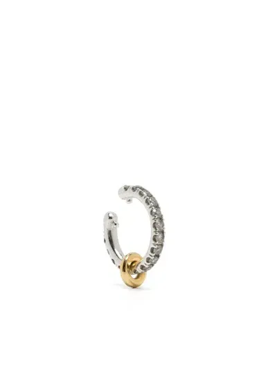 Spinelli Kilcollin 18kt Yellow Gold Sterling Silver Elara Sg Diamond Ear Cuff