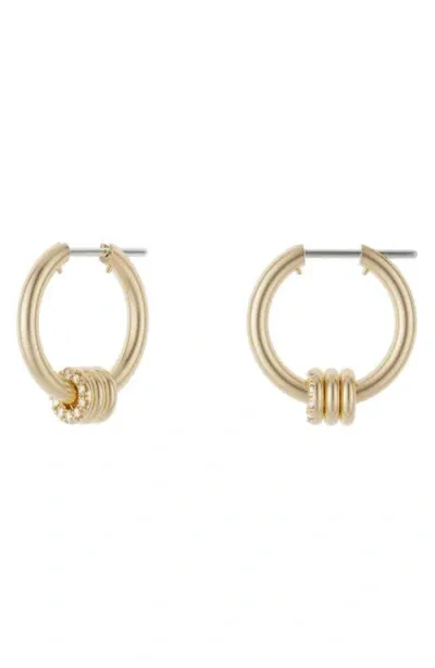 Spinelli Kilcollin Ara Diamond Hoop Earrings In Yellow Gold/diamond