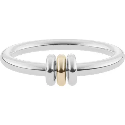 Spinelli Kilcollin Sirius 18k Yellow Gold; Sterling Silver Ring In Multi