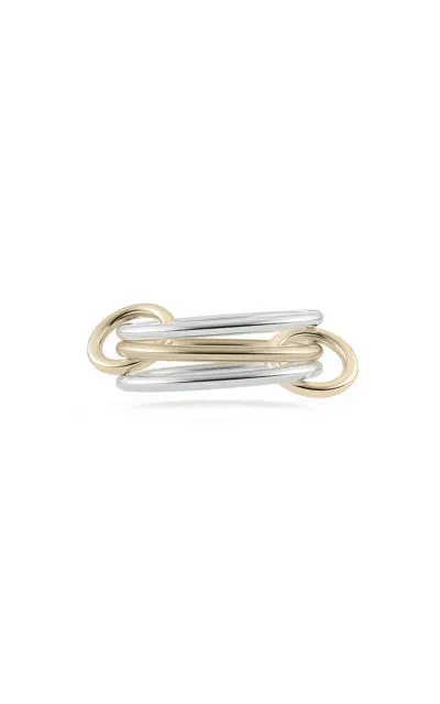 Spinelli Kilcollin Solarium Sterling Silver And 18k Yellow Gold Ring In Multi