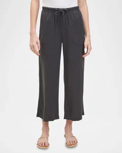 Splendid Angie Cropped Wide-leg Pants In Lead