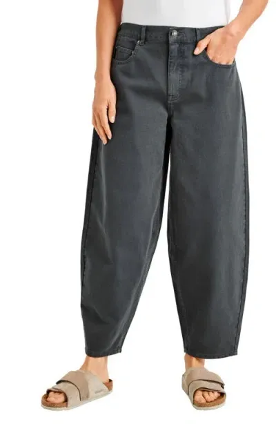 Splendid Carson Barrel Leg Pants In Evergreen