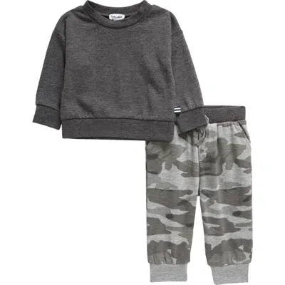 Splendid Boys' Sweatshirt & Camo Jogger Pants Set - Baby In Lead Camo