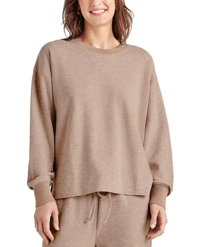 Splendid Crewneck Sweatshirt In Tawny Heat