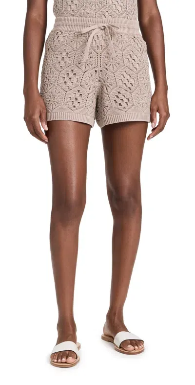 Splendid Eden Sweater Shorts Rattan