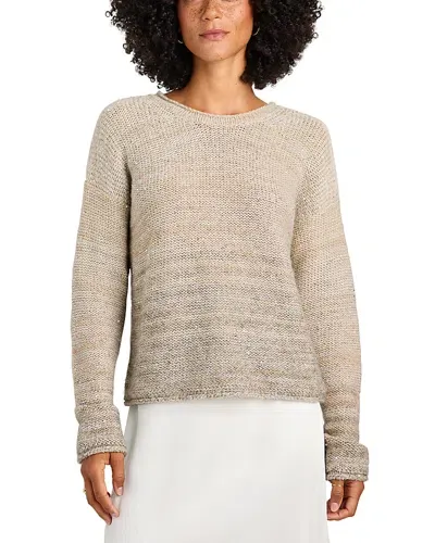 Splendid Elsa Sequin Sweater In Tawny/silver Ombre