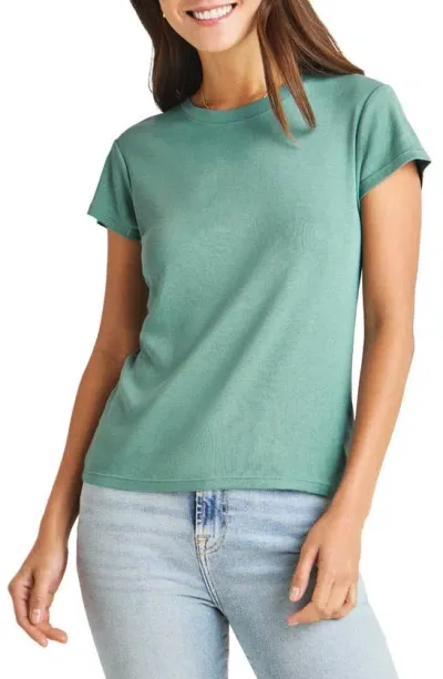 Splendid Faye Crewneck Tee In Lagoon