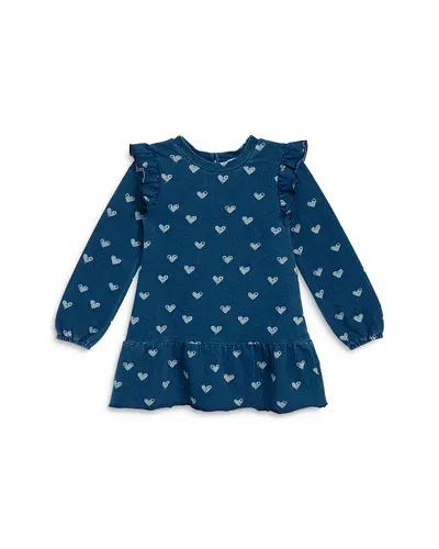 Splendid Girls' Ocean Hearts Print Ruffle Dress - Little Kid