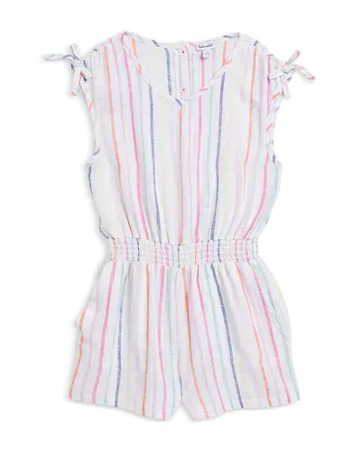 Splendid Girls' Venice Beach Romper - Big Kid In Beach Stripe