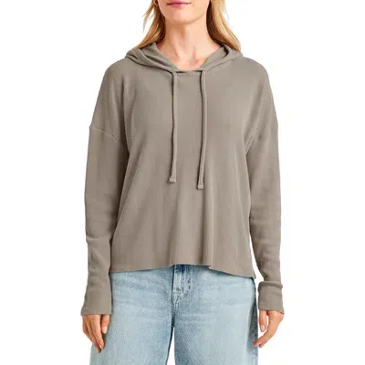 Splendid Jaime Thermal Hoodie In Tawny