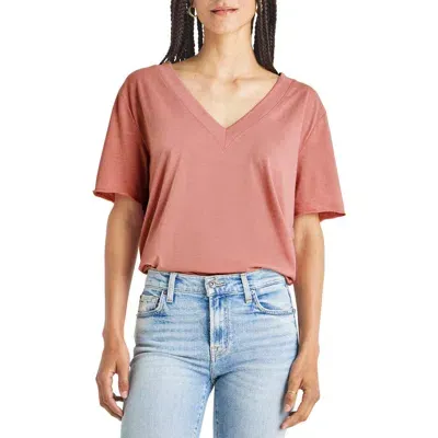 Splendid Kacey V-neck T-shirt In Sunset