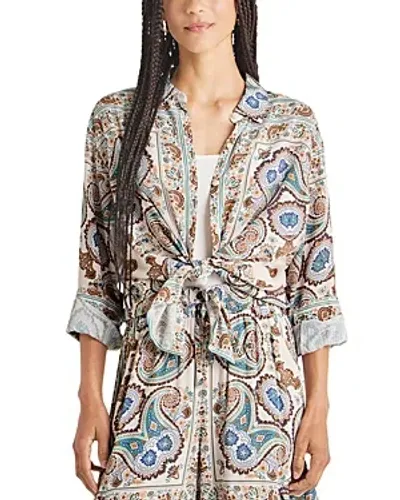 Splendid Mackenzie Shirt In Lagoon Paisley