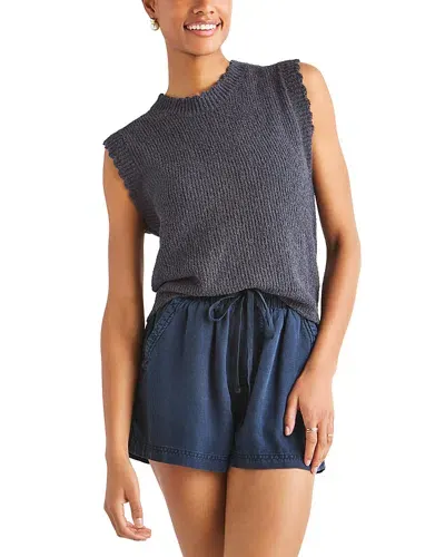 Splendid Morgan Sleeveless Sweater In Lead