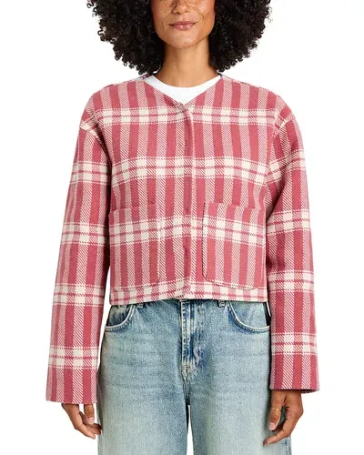 Splendid Tiffany Plaid Jacket In Poppy Glen Check