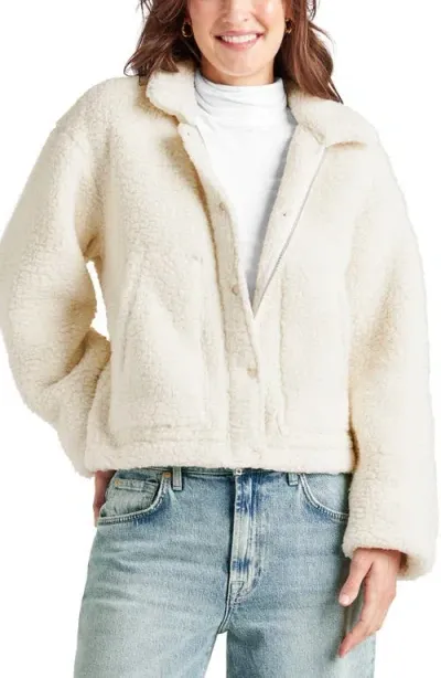 Splendid Tina Fleece Jacket In Pale Oak