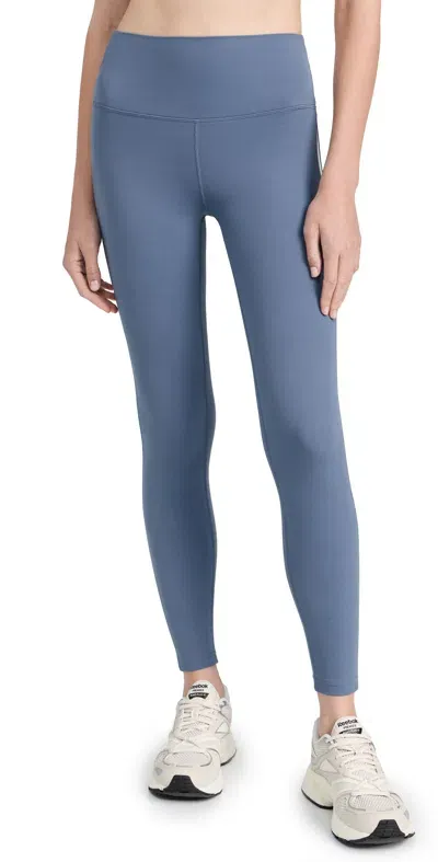 Splits59 Ella High Waist Airweight 7/8 Leggings Steel Blue/white L In Light Blue