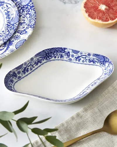 Spode Blue Italian Brocato Diamond Dish