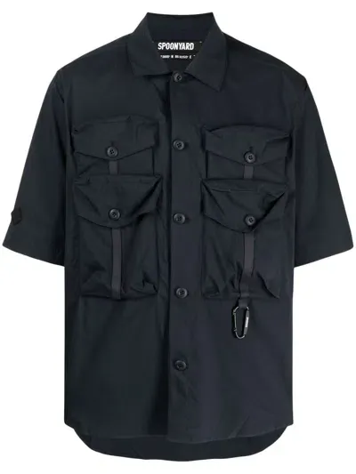 Spoonyard Coolmax Multi-pockets Shirt In Blue