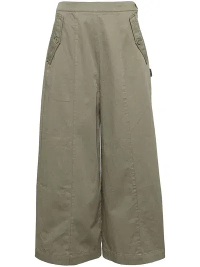 Sport B. By Agnès B. Cotton Wide Pant In Green