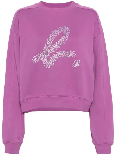 Sport B. By Agnès B. Dino Print Sweatshirt In Purple