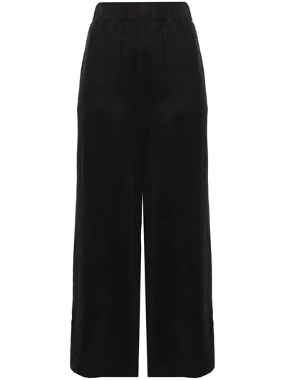 Sport B. By Agnès B. Tencel Wide-leg Trousers In Black