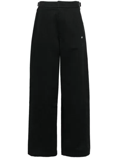 Sport B. By Agnès B. Dinosaur Plaque Straight Trousers In Black