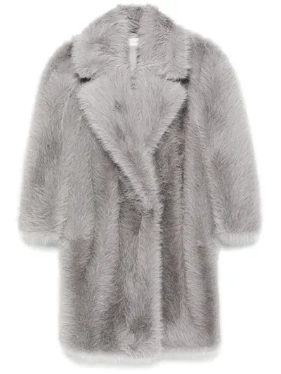 Sport Max Faux Fur Coat In Neutral