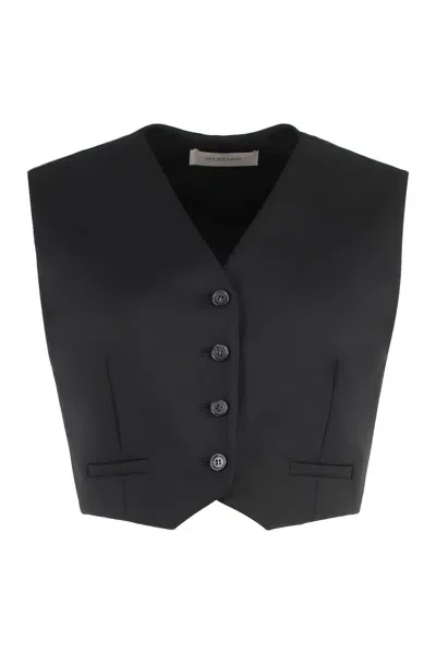 Sportmax Adesso Single-breasted Vest In Black