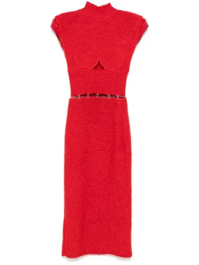 Sportmax Albino Midi Dress In Red