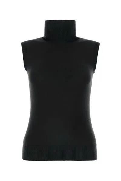 Sportmax Black Wool Ardenza Vest In 005