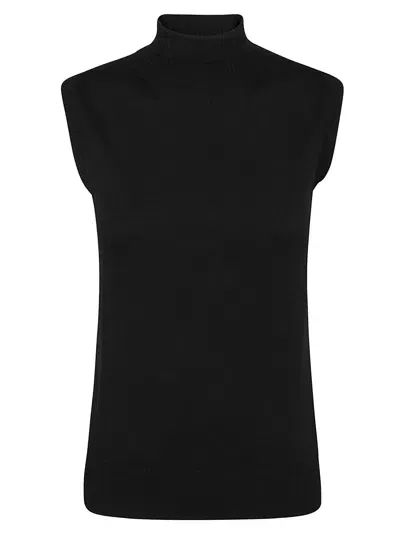 Sportmax Ardenza Maglia-canottiera-top In Nero