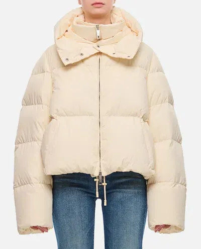 Sportmax Beira Short Down Jacket In Neutrals