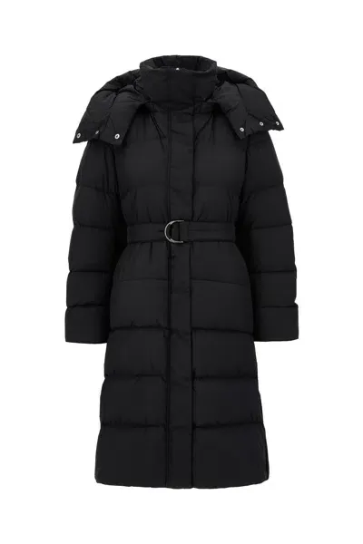 Sportmax Black Polyester Down Jacket In Nero