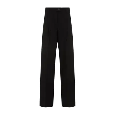 Sportmax Button Detailed Straight Leg Pants In Black