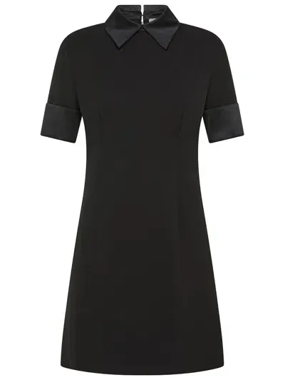 Sportmax Cipro Short Dress In Viscose In Black